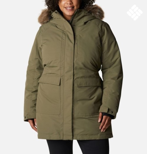 Columbia Little Si Omni-Heat Infinity Isolerte Jakker Dame Olivengrønne | Plus Size 75398S